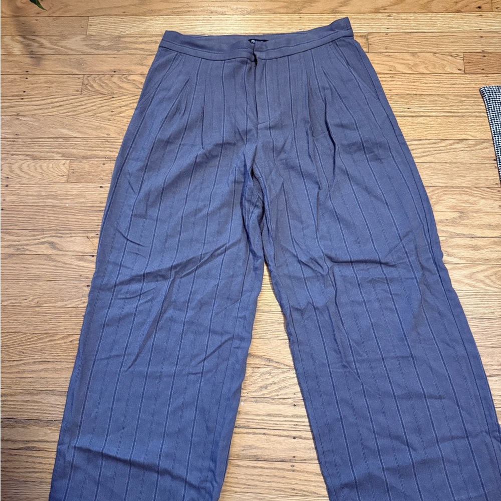 Madewell Wool-Blend Pinstripe Trousers